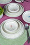 Hermia Juego de cena de porcelana Ebrusu de 18 piezas Multicolor